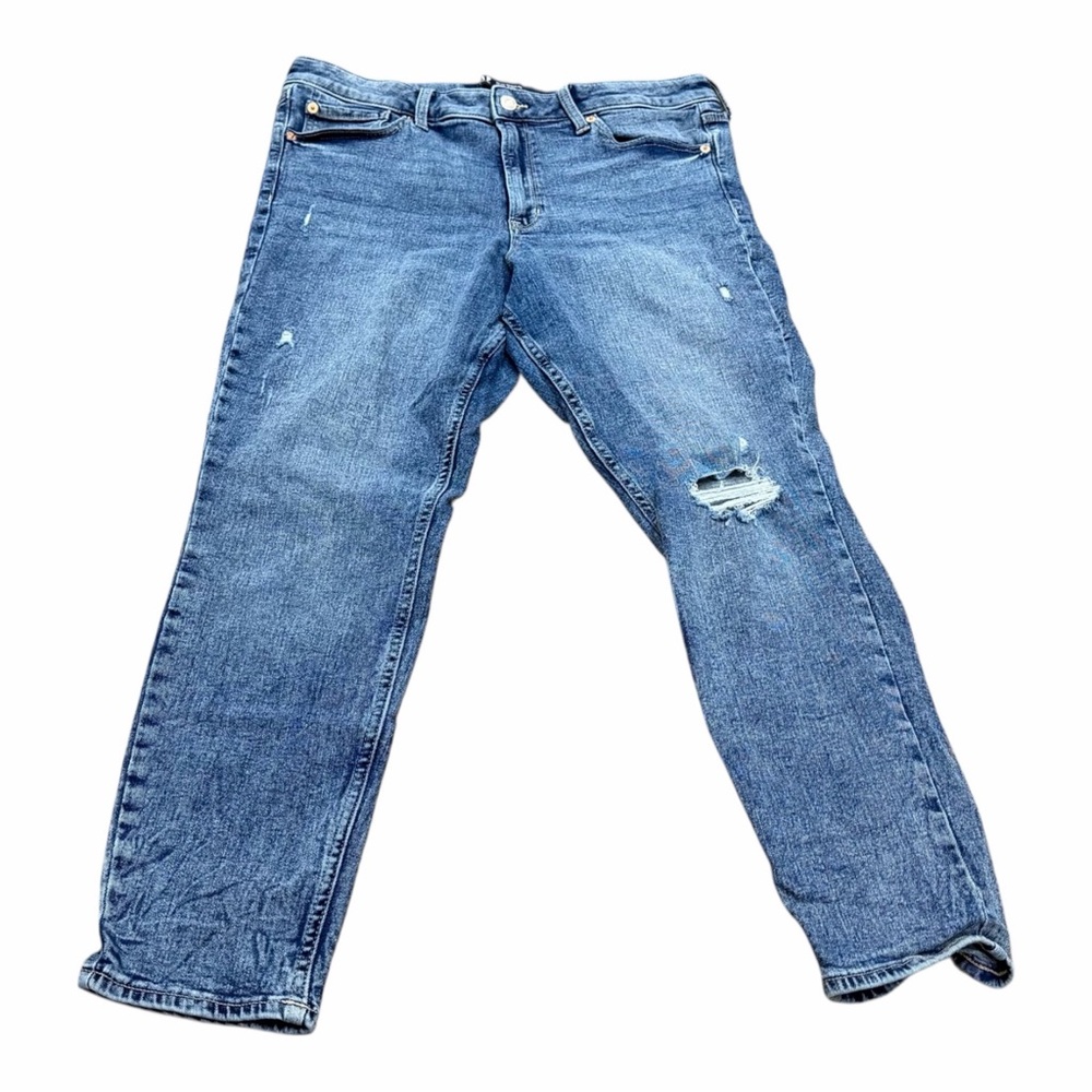 Gap Women’s  Size 14/32R High Rise Universal Legging Denim Blue Jeans Distressed
